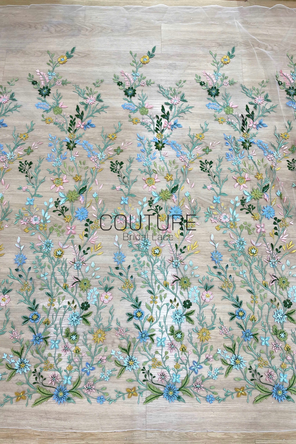 Color Lace: Pastel Garden Symphony Lace, 1 Meter