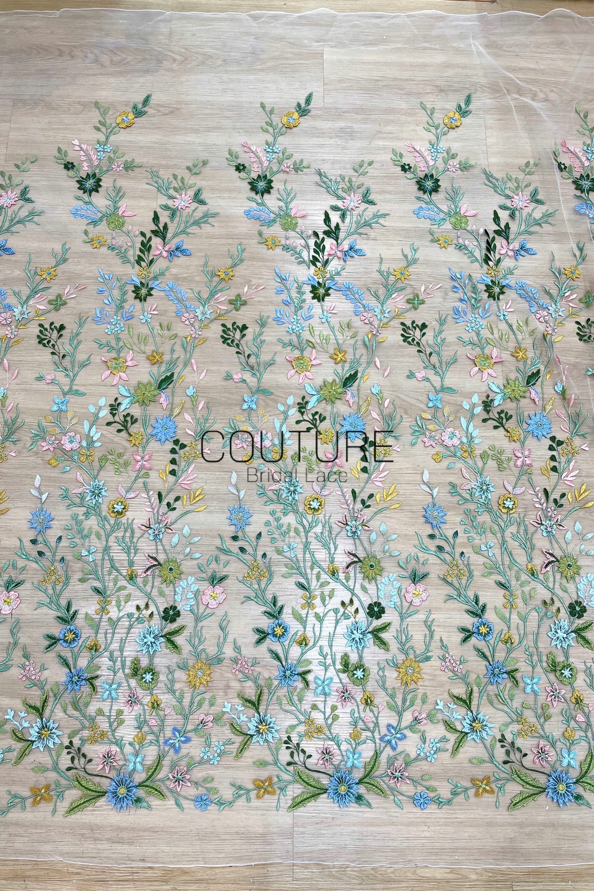 Color Lace: Pastel Garden Symphony Lace, 1 Meter