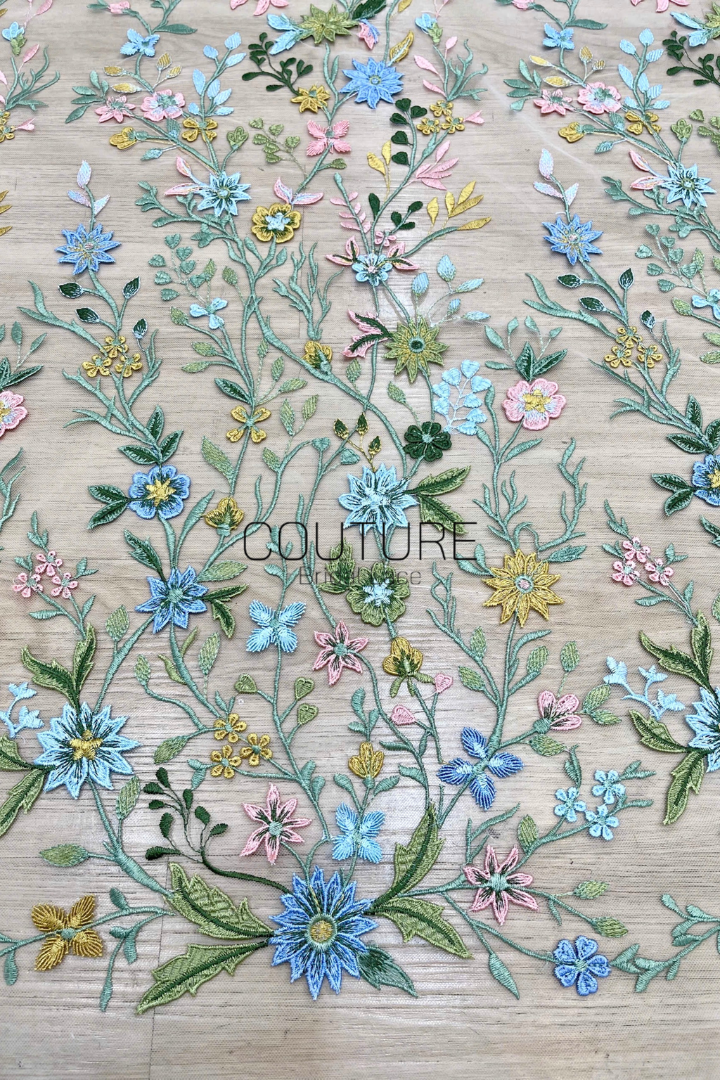 Color Lace: Pastel Garden Symphony Lace, 1 Meter