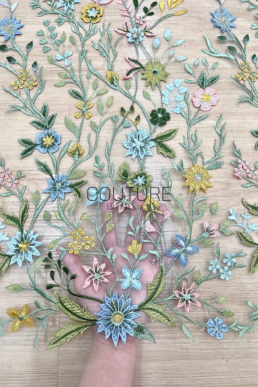 Color Lace: Pastel Garden Symphony Lace, 1 Meter