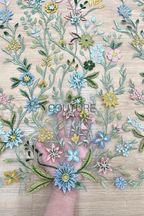 Color Lace: Pastel Garden Symphony Lace, 1 Meter