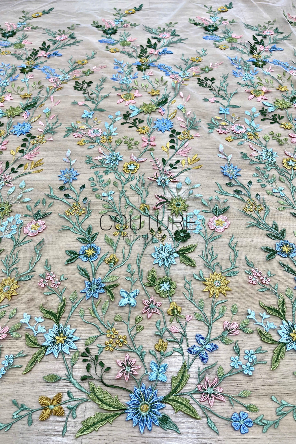 Color Lace: Pastel Garden Symphony Lace, 1 Meter