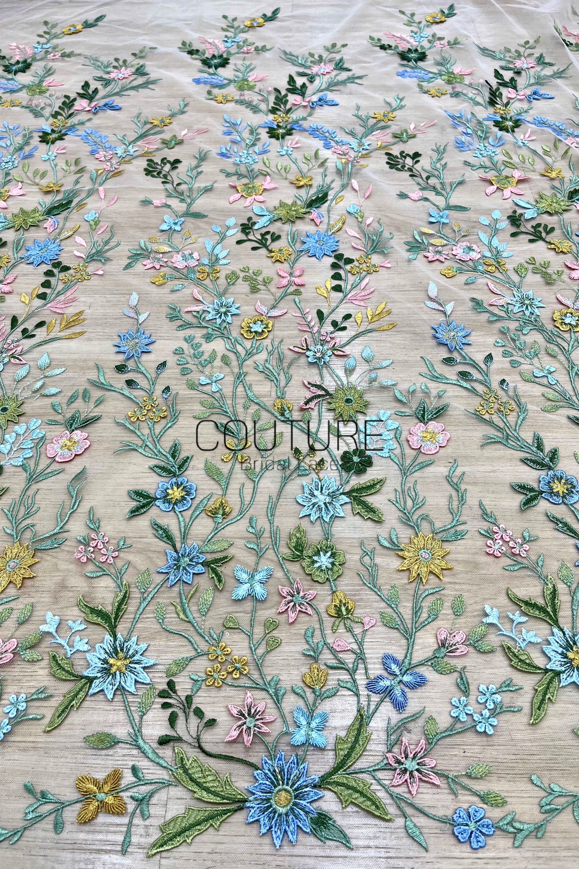 Color Lace: Pastel Garden Symphony Lace, 1 Meter