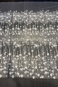 Beadings Lace: 3D Floral Beaded Embellishment, 1 Meter