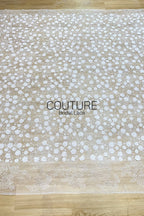 Beadings Lace: 3D Floral Beaded Trim, 1 Meter
