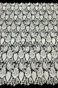 Floral Lace: Ornate Floral Vine with Scalloped Border, 3 Meters