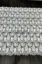 Floral Lace: Ornate Floral Vine with Scalloped Border, 3 Meters