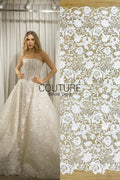 Floral Lace: Ornate Floral Vine with Scalloped Border, 3 Meters