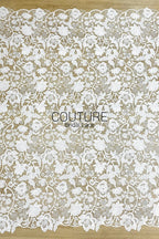 Floral Lace: Ornate Floral Vine with Scalloped Border, 3 Meters
