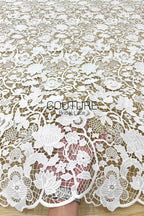 Floral Lace: Ornate Floral Vine with Scalloped Border, 3 Meters