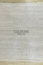 Beadings Lace: Ivory Delicate Allover Floral Scatter with Subtle Scalloped Lace Edge Border, 3 Meters
