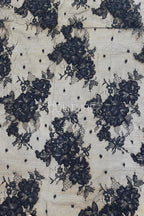 Color Lace: Floral Vine Clusters with Intricate Scalloped Floral Lace Edge, 3 Meters
