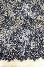 Color Lace: Floral Spray Pattern with Scalloped Eyelash Fringe Borders, 3 Meters
