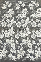 Floral Lace: Scattered Floral Clusters with Scalloped Border, 3 Meters