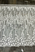Floral Lace: Ornate Floral Clusters with Scalloped Border, 3 Meters