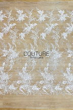 Floral Lace: Delicate Floral Vine with Scalloped Border, 3 Meters