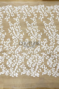 Floral Lace: Ornate Floral Clusters with Scalloped Border, 3 Meters