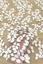 Floral Lace: Ornate Floral Clusters with Scalloped Border, 3 Meters
