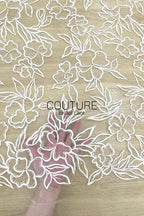 Floral Lace: Ornate Floral Vine with Scalloped Border, 3 Meters