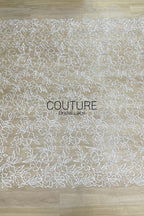 Floral Lace: Ornate Floral Vine with Scalloped Border, 3 Meters