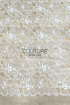 Floral Lace: Dense Allover Floral with Scalloped Border, 3 Meters