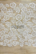 Floral Lace: Delicate Floral Vine with Scalloped Border, 3 Meters