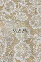 Floral Lace: Delicate Floral Vine with Scalloped Border, 3 Meters
