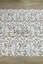 Floral Lace: Scattered Floral Vine with Scalloped Border, 3 Meters