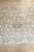 Floral Lace: Ornate Floral Clusters with Scalloped Border, 3 Meters