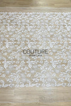Floral Lace: Ornate Floral Clusters with Scalloped Border, 3 Meters