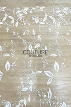 Floral Lace: Dense Allover Floral with Scalloped Border, 3 Meters