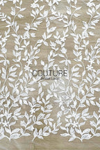 Floral Lace: Ornate Floral Vine with Scalloped Border, 3 Meters