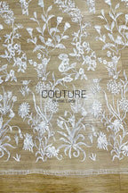 Floral Lace: Ornate Floral Vine with Eyelash Scalloped Border, 3 Meters