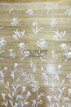 Floral Lace: Ornate Floral Vine with Eyelash Scalloped Border, 3 Meters