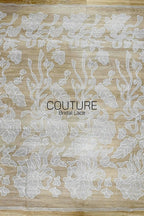 Floral Lace: Dense Floral Allover with Scalloped Border, 3 Meters
