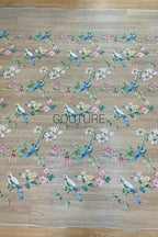 Color Lace: Sequined Florals with Motif Edge, 1 Meter