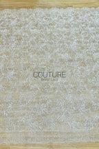 Beaded Chantilly Lace: Ivory Delicate Floral Vine with Scalloped Eyelash Fringe Edge, 3 Meters