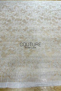 Chantilly Lace: White Dense Allover Floral Clusters with Multi-Layer Scrolling Bubble Openwork Border, 3 Meters